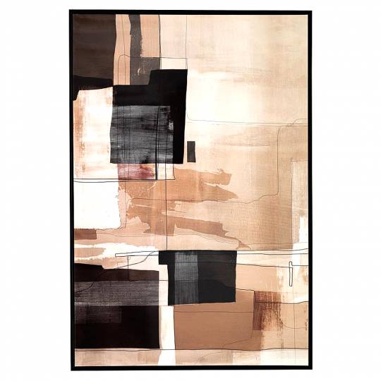 ABSTRACT ΠΙΝΑΚΑΣ ME WENGE ΚΟΡΝΙΖΑ ΣΕ ΤΥΠΩΜΕΝΟ ΚΑΜΒΑ 8891622