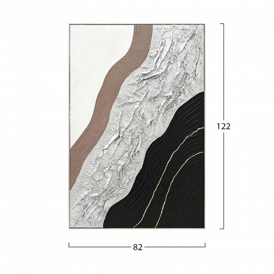 ΠΙΝΑΚΑΣ ΤΟΙΧΟΥ ABSTRACT 005380777 ΜΕ ΚΟΡΝΙΖΑ ΜΠΕΖ-ΚΑΜΒΑΣ-ΧΕΙΡΟΠΟΙΗΤΟΣ