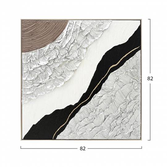ΠΙΝΑΚΑΣ ΤΟΙΧΟΥ ABSTRACT (ΤΕΤΡΑΓΩΝΟΣ) 005380788 ΜΕ ΚΟΡΝΙΖΑ ΜΠΕΖ-ΚΑΜΒΑΣ
